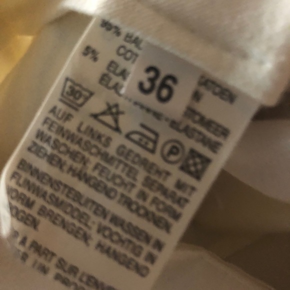 Vintage white high waisted pants with zippers - Picture 6 of 7